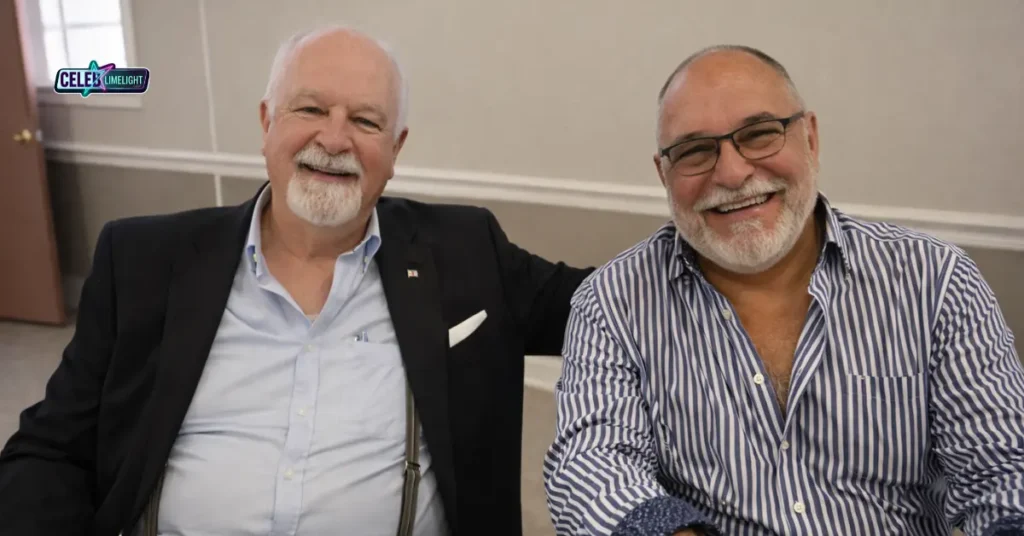 Robert Benevides and Raymond Burr