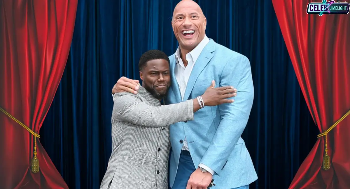 Kevin Heart with Dwayne Jhonson for Jumanji promotion